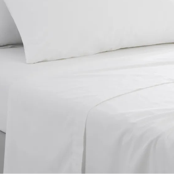 Super King Percale Flat Bed Sheet