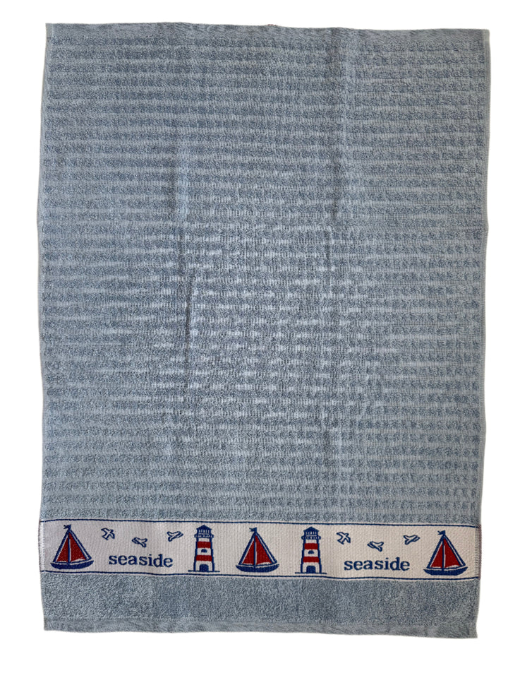 Beach Huts and Seaside Kitchen Towel