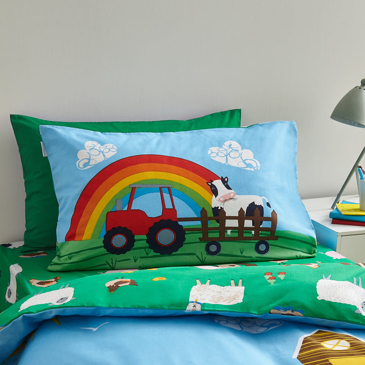 Catherine Lansfield Farmyard Animals Duvet Cover & Pillowcase Set