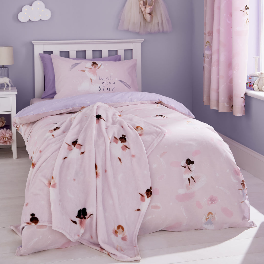 Catherine Lansfield Dancing Fairies Duvet Cover & Pillowcase Set