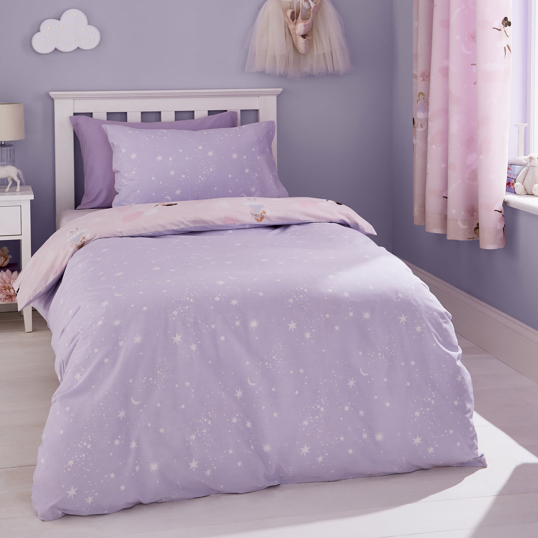 Catherine Lansfield Dancing Fairies Duvet Cover & Pillowcase Set