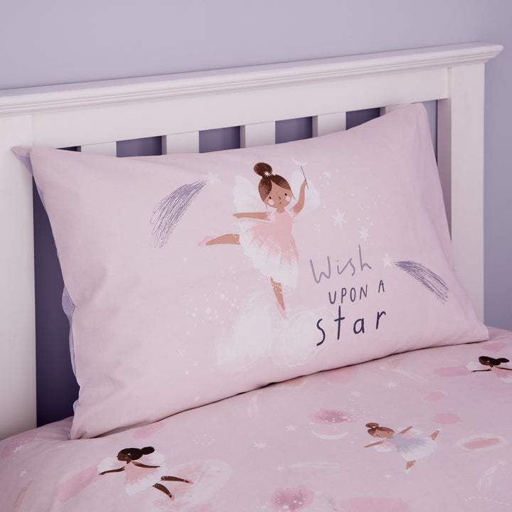 Catherine Lansfield Dancing Fairies Duvet Cover & Pillowcase Set