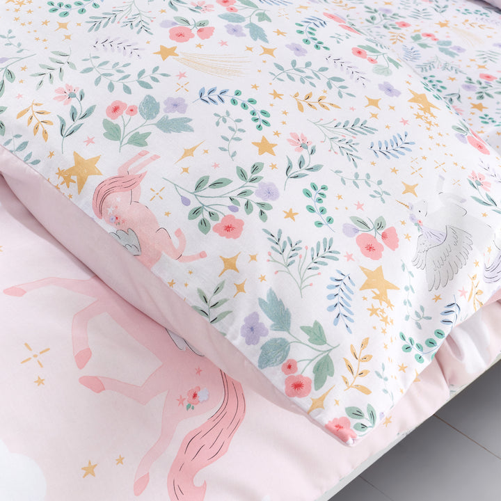Catherine Lansfield Fairytale Unicorns Duvet Cover & Pillowcase Set
