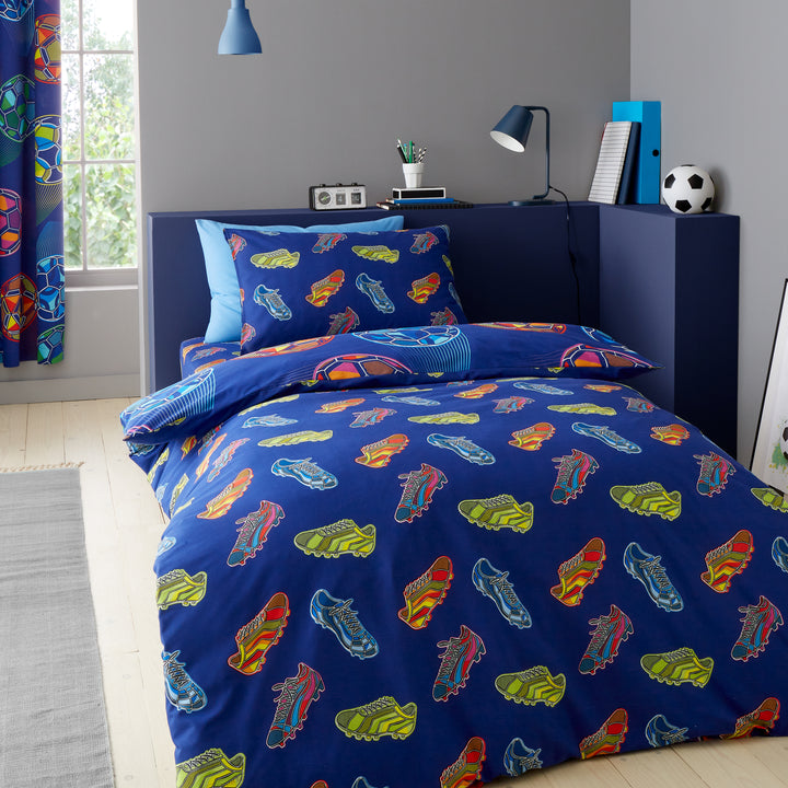 Catherine Lansfield Bright Football Duvet Cover & Pillowcase Set