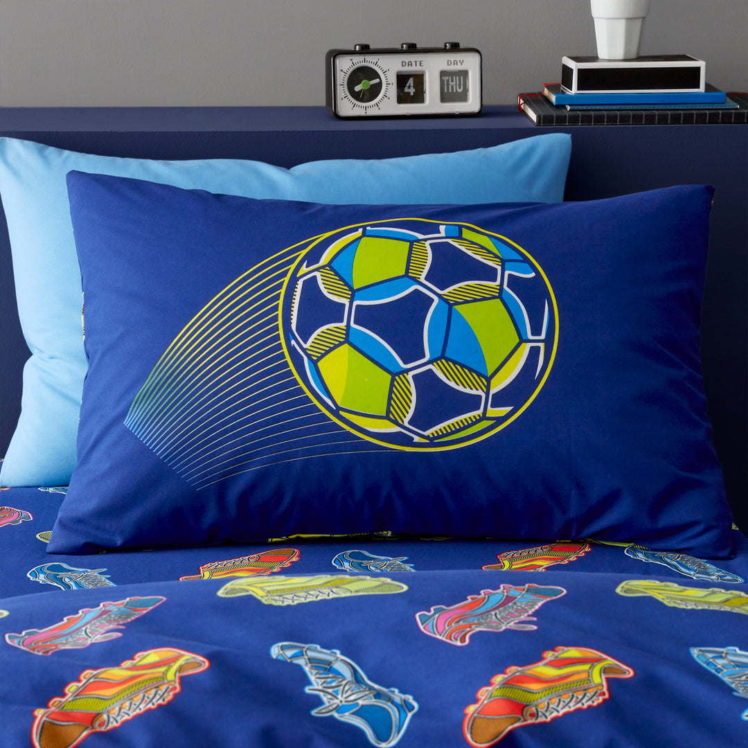Catherine Lansfield Bright Football Duvet Cover & Pillowcase Set