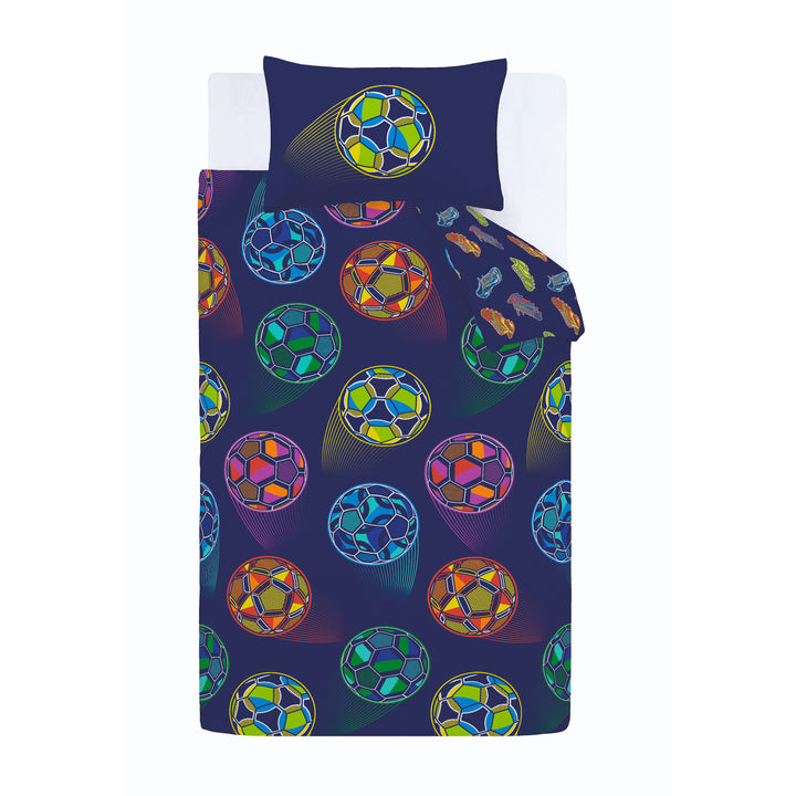 Catherine Lansfield Bright Football Duvet Cover & Pillowcase Set