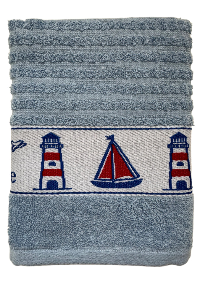 Beach Huts and Seaside Kitchen Towel