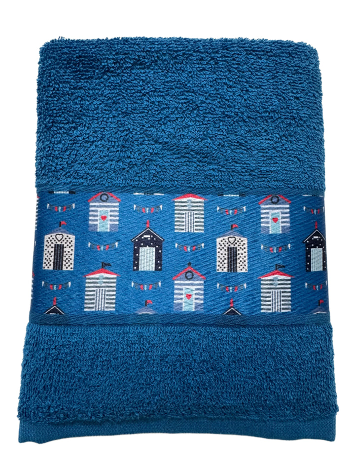 Beach Huts and Seaside Kitchen Towel