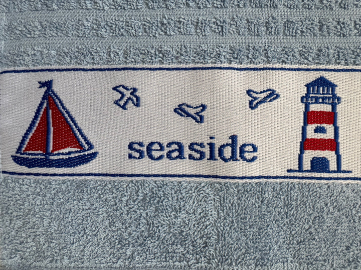 Beach Huts and Seaside Kitchen Towel